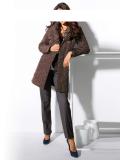 Designer-Steppmantel braun