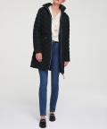 Designer-Steppmantel schwarz