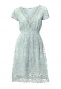 Designer-Stickerei-Spitzenkleid mint