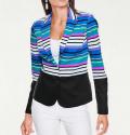 Designer-Streifenblazer bunt