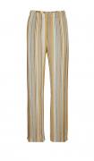 Designer-Streifenhose mit Leinen bunt