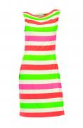 Designer-Streifenkleid bunt