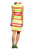 Designer-Streifenkleid bunt