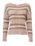 Designer-Streifenpullover bunt