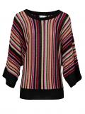 Designer-Streifenpullover bunt