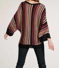 Designer-Streifenpullover bunt