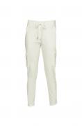 Designer-Stretch-Cargohose weiß