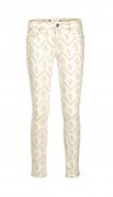 Designer-Stretchhose creme-taupe