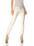 Designer-Stretchhose creme-taupe