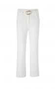 Designer-Stretchhose mit Gürtel offwhite