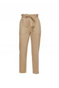 Designer-Stretchhose mitGürtel camel