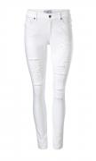 Designer-Stretchjeans weiß