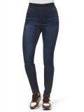 Designer-Stretchjeggings dark blue