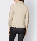 Designer-Strickjacke elfenbein