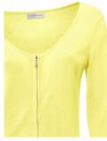 Designer-Strickjacke gelb