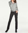 Designer-Strickjacke grau