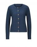 Designer-Strickjacke jeansblau