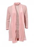 Designer-Strickjacke mit Seide rosé