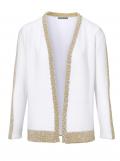 Designer-Strickjacke offwhite-gold