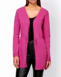 Designer-Strickjacke pink