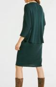 Designer-Strickkleid+Pullover grün