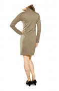 Designer-Strickkleid beige