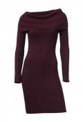 Designer-Strickkleid bordeaux