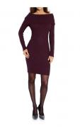Designer-Strickkleid bordeaux