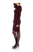 Designer-Strickkleid bordeaux