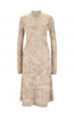 Designer-Strickkleid elfenbein