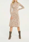 Designer-Strickkleid elfenbein
