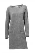 Designer-Strickkleid grau