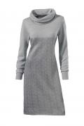 Designer-Strickkleid grau-silber