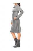 Designer-Strickkleid grau-silber