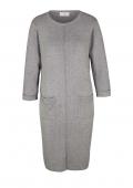 Designer-Strickkleid graumelange