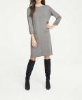 Designer-Strickkleid graumelange