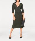 Designer-Strickkleid khaki