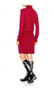 Designer-Strickkleid rot