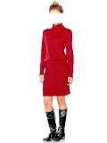 Designer-Strickkleid rot