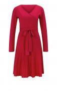 Designer-Strickkleid rot