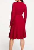 Designer-Strickkleid rot