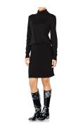 Designer-Strickkleid schwarz