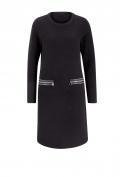 Designer-Strickkleid schwarz