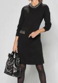 Designer-Strickkleid schwarz