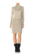 Designer-Strickkleid stein
