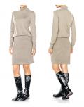 Designer-Strickkleid stein