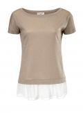 Designer-Strickshirt gold-offwhite