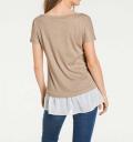 Designer-Strickshirt gold-offwhite