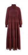 Designer-Stufenkleid burgund
