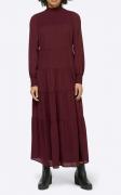 Designer-Stufenkleid burgund